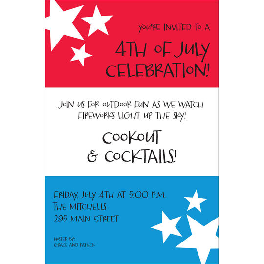 July Stripes Invitations